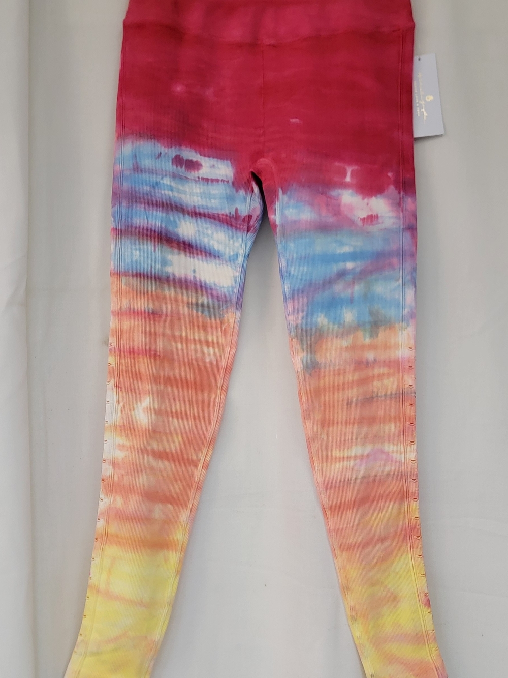 Spiritual Gangster Girls Tie-Dye Ombre Leggings - Red, Blue, Orange, Yellow